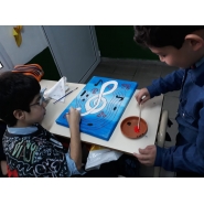 Alumnos de 5to A y B trabajando